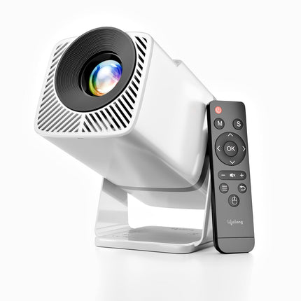 Lifelong Electronics Lightbeam X Smart Projector | Android, 1080P & 4K Ultra HD Support, 2X 3500 Lumens, 720p Native | For Room & Outdoors | All OTT Apps | WiFi/BT,Mirroring,USB,ARC,HDMI,180°,Speakers - Unboxify