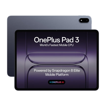 OnePlus Pad 3 World's Fastest Snapdragon 8 Elite Processor, 13.2" 3.4k Screen, 144Hz Adaptive Refresh Rate, 8 Speakers, OnePlus AI, 12140 mAh Battery, 12 GB RAM + 256 GB ROM WiFi, Storm Blue