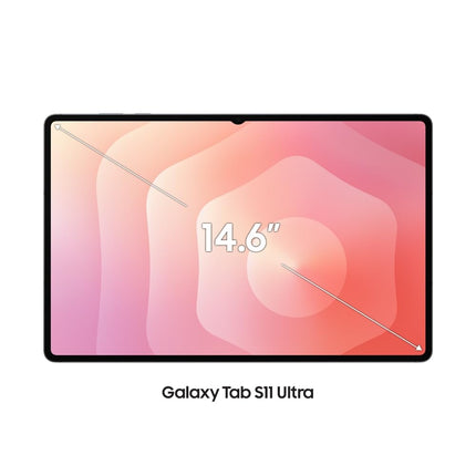 Samsung Galaxy Tab S11 Ultra with AI, Hexagonal S-Pen in-Box, 36.9 cm (14.6 Inch) Dynamic AMOLED 2X Display, 120Hz Refresh Rate, Pre Loaded Pro Apps, 12GB RAM, 256GB Storage, Wi-Fi Tablet, Silver