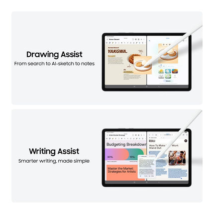 Samsung Galaxy Tab S11 with AI, Hexagonal S-Pen in-Box, 27.8 cm (11 Inch) Dynamic AMOLED 2X Display, 120Hz Refresh Rate, Pre Loaded Pro Apps, 12GB RAM, 256GB Storage, Wi-Fi Tablet, Silver