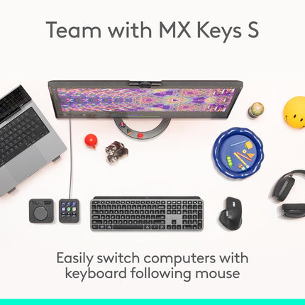 Logitech MX Master 4, Ergonomic Wireless Mouse with Advanced Performance Haptic Feedback, Ultra-Fast Scrolling, USB-C Charging, Bluetooth, Windows, MacOS - Graphite - Unboxify