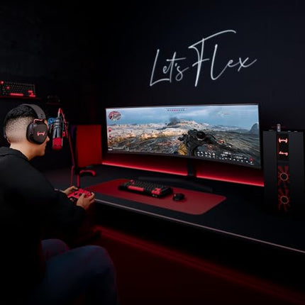 daWg HeadBug G60 Lightweight Wireless Gaming Headphones, 20ms Ultra Low Latency (2.4GHz), Bluetooth v5.4, 40mm Neodymium Drivers, Crystal Clear Mic, Soft Leatherlite Headband, for PS5, PS4, PC, Mobile - Unboxify