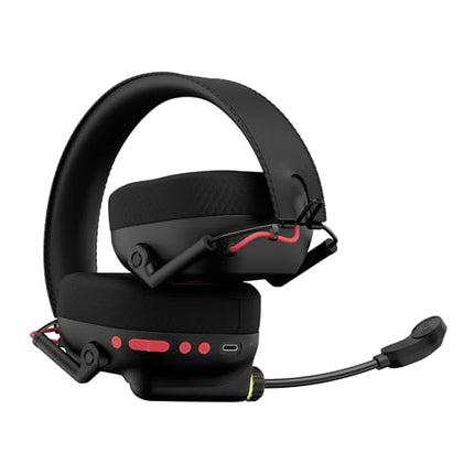 daWg HeadBug G60 Lightweight Wireless Gaming Headphones, 20ms Ultra Low Latency (2.4GHz), Bluetooth v5.4, 40mm Neodymium Drivers, Crystal Clear Mic, Soft Leatherlite Headband, for PS5, PS4, PC, Mobile - Unboxify