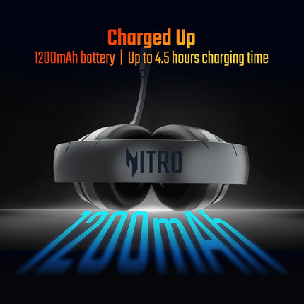 acer Nitro Triple-Mode Gaming Headset | Bluetooth + 2.4GHz USB-C/USB-A Dongle + Wired | 50mm Drivers | 7.1 Virtual Surround | Running RGB | Low Latency <30ms | Flexible LED Mic | Windows/Android/iOS - Unboxify