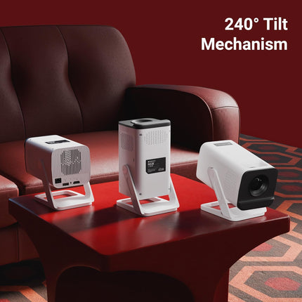 Zebronics Android Smart LED Projector, 4K UHD Support, 4000 Lumens, 100" Screen Size, 240° Tiltable, Auto Keystone, OTT Apps (Netflix, Prime), Miracast, WiFi, BT v5.4, HDMI, USB (Pixaplay 35)
