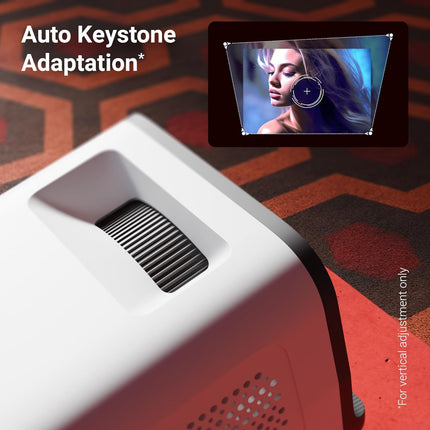 Zebronics Android Smart LED Projector, 4K UHD Support, 4000 Lumens, 100" Screen Size, 240° Tiltable, Auto Keystone, OTT Apps (Netflix, Prime), Miracast, WiFi, BT v5.4, HDMI, USB (Pixaplay 35)