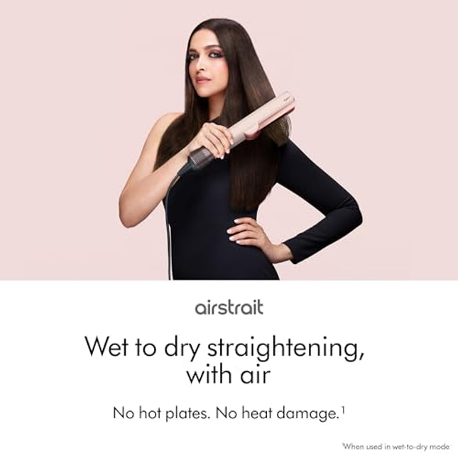 Dyson Airstrait™ Hair Straightener | Wet-to-dry straightener | Straightens with air | 2 airflows & 6 heat temperature settings (Prussian Blue/Rich Copper) (BRAND NEW/SEALED) - Unboxify