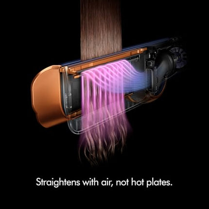 Dyson Airstrait™ Hair Straightener | Wet-to-dry straightener | Straightens with air | 2 airflows & 6 heat temperature settings (Prussian Blue/Rich Copper) (BRAND NEW/SEALED) - Unboxify