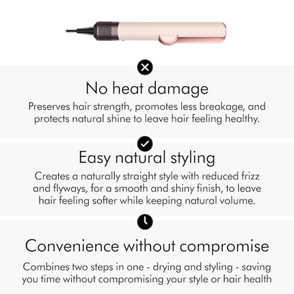Dyson Airstrait™ Hair Straightener | Wet-to-dry straightener | Straightens with air | 2 airflows & 6 heat temperature settings (Prussian Blue/Rich Copper) (BRAND NEW/SEALED) - Unboxify