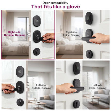 Godrej Advantis Smart Lock | GSL D1R | 3 in 1 Digital Lock I Fingerprint, Mobile App & BLE | Ideal for Right-Hand, Outside Opening Doors I 3-Yrs Warranty I Made in India - Unboxify