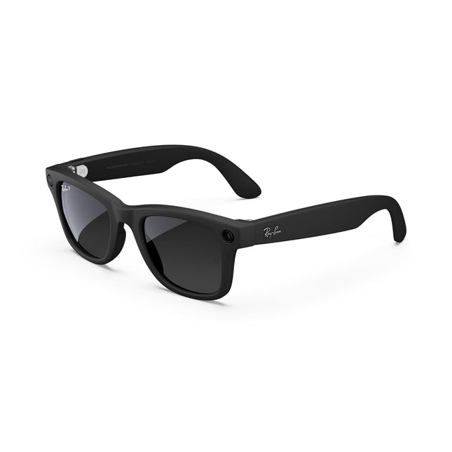 Ray-Ban | Meta Wayfarer (Gen 1) Large - Matte Black, Polarised Gradient Graphite Lenses - Unboxify