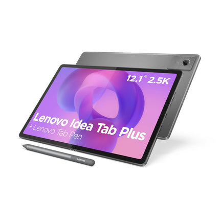 Lenovo Idea Tab Plus with Pen |Wifi +5G |12.1" 2.5K Display, 800nits Peak Brightness |8GB RAM + 256GB ROM (Expandable upto 2TB)| MediaTek Dimensity 6400| 10200mAh|4 Speakers with Dolby Atmos|Luna Grey - Unboxify