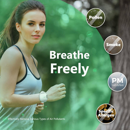 élixir (by altaX) ATMOS 3-in-1 Wearable & Portable Air Purifier with Patented HyperRelease Anion Tech | Removes 99.9% Pollutants in 30min — PM, Virus, Bacteria | Filterless | Developed at IIT-BHU (BRAND NEW/SEALED)