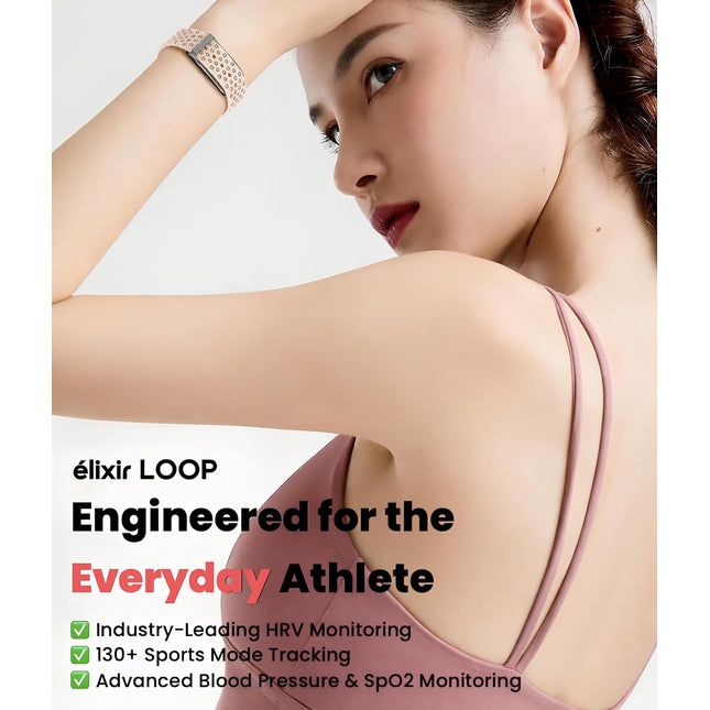 élixir LOOP Activity & Fitness Tracker with 30 Days Battery Life | 24/7 Activity Tracker | Advanced HRV | Blood Pressure | Sleep & Stress | 120+ Sports Modes | Improve Recovery & Wellness (BRAND NEW/SEALED) - Unboxify