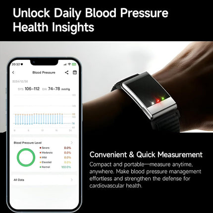 élixir SENSE Health & Fitness Tracker | Advanced 24/7 HRV, ECG, SpO₂, BP & Skin Temp Monitoring | Sleep, Stress & Activity Tracking | Body Composition Analysis | Recovery & Wellness Guidance (BRAND NEW/SEALED) - Unboxify
