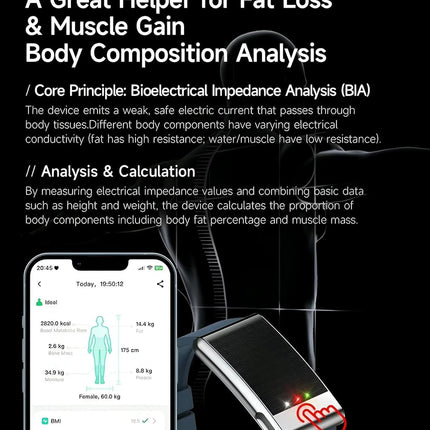 élixir SENSE Health & Fitness Tracker | Advanced 24/7 HRV, ECG, SpO₂, BP & Skin Temp Monitoring | Sleep, Stress & Activity Tracking | Body Composition Analysis | Recovery & Wellness Guidance (BRAND NEW/SEALED) - Unboxify