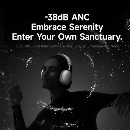 AltaX One Flagship Wireless ANC Over-Ear Headphones with Mic | Industry Leading 80H Battery, 40dB ANC, Titanium Drivers, Spatial Audio, HiFi Lossless Sound, Low Latency, Stereo Bass, Multi-Point Bluetooth Headset