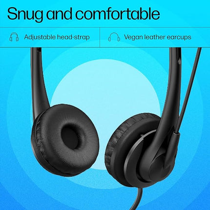 HP G2 Stereo Wired Headset with Quick 3.5mm connectivity - Unboxify
