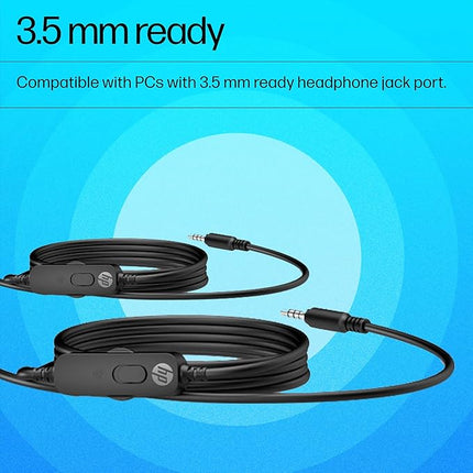 HP G2 Stereo Wired Headset with Quick 3.5mm connectivity - Unboxify