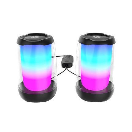 HP Multimedia Speaker DHS-5100, High Power Speaker with Pure and Pleasant Sound Quality; RGB Light Effect; USB Powered; Bluetooth® 5 connectivity Support; Dual Speaker Design - Unboxify