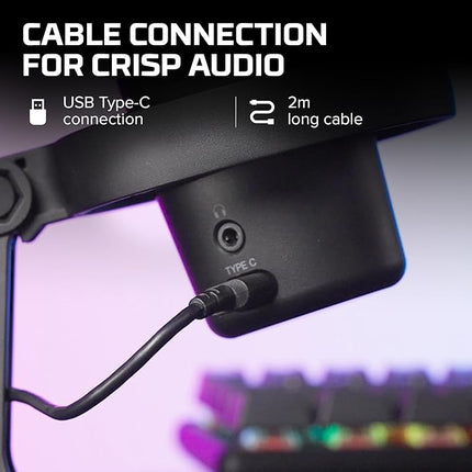 HyperX DuoCast - RGB USB Condenser Microphone for PC, PS5, PS4, Mac, Gaming, Streaming, Podcasts, Twitch, YouTube, Discord (4P5E2AA) - Unboxify