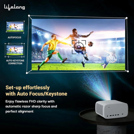 Lifelong TruePixel Pro Smart LED Projector with Built-In Live TV