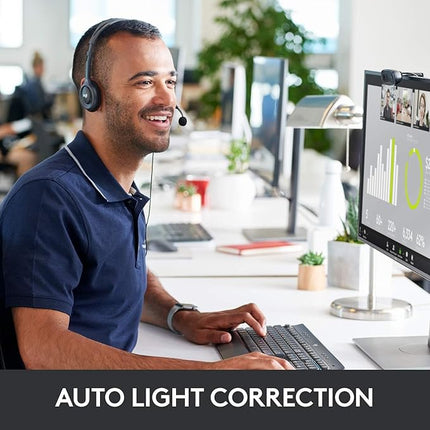 Logitech C270 HD Webcam, HD 720p/30fps, Widescreen HD Video Calling, HD Light Correction, Noise-Reducing Mic, for Skype, FaceTime, Hangouts, WebEx, PC - Unboxify