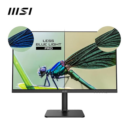 MSI Modern MD272XP 27 Inch FHD Office Monitor - 1920 x 1080 IPS Panel, 100 Hz, Eye-Friendly Screen, HDR Ready, Built-in Speakers, 4-Way Adjustable Stand, KVM - DP 1.2a, HDMI 1.4b, USB Type-C - Unboxify