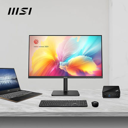 MSI Modern MD272XP 27 Inch FHD Office Monitor - 1920 x 1080 IPS Panel, 100 Hz, Eye-Friendly Screen, HDR Ready, Built-in Speakers, 4-Way Adjustable Stand, KVM - DP 1.2a, HDMI 1.4b, USB Type-C - Unboxify