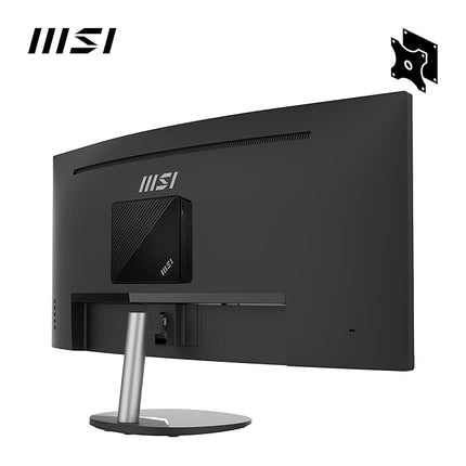 MSI PRO MP341CQ 34-Inch Full HD Computer Monitor - Professional Curved LED Monitor with 100Hz Refresh Rate, Anti-Glare & Anti-Flicker Technology PC Monitor for Desktop, VESA Mount (Black) - Unboxify