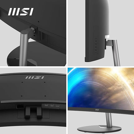 MSI PRO MP341CQ 34-Inch Full HD Computer Monitor - Professional Curved LED Monitor with 100Hz Refresh Rate, Anti-Glare & Anti-Flicker Technology PC Monitor for Desktop, VESA Mount (Black) - Unboxify