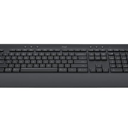 Logitech Signature K650 Wireless Keyboard with Wrist Rest, Full-Size, BLE Bluetooth or Logi Bolt USB Receiver, Comfort Deep-Cushioned Keys, Numpad, Compatible with Most OS/PC/Windows/Mac-Black - Unboxify