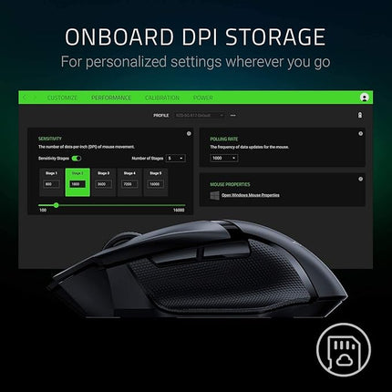 Razer Basilisk X HyperSpeed Wireless Gaming Mouse: Bluetooth & HyperSpeed Wireless Compatible - Unboxify