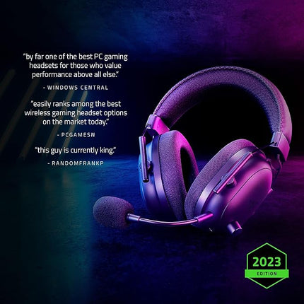 Razer Blackshark V2 Pro Wireless Gaming Headset 2023 Edition: 50Mm Titanium Drivers-Hyperclear Super Wideband Mic-Noise-Isolating Earcups-70 Hour Battery Life-White-Rz04-04530200-R3M1-Over Ear - Unboxify