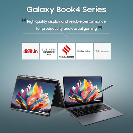 Samsung Galaxy Book4 (Gray, 16GB RAM, 512GB SSD)| 15.6" Full HD Screen | Intel i5 14th Gen 120U Processor |Windows 11 Home | MS Office 2021 | Fingerprint Reader | Intel Iris XE Graphics |RJ45 LAN Port - Unboxify