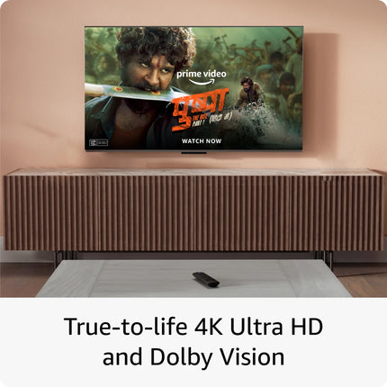 Firetv Stick 4K streaming device, supports Wi-Fi 6, HDR10+ Media Streaming Device (JET Black)
