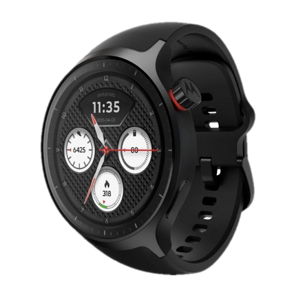 Motorola Moto Watch, 1.4 OLED, AOD, Auto-Brightness, Dual Band GPS, Powered by Polar Smartwatch