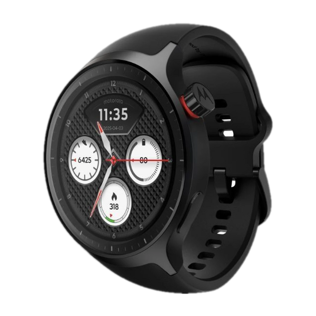Motorola Moto Watch, 1.4 OLED, AOD, Auto-Brightness, Dual Band GPS, Powered by Polar Smartwatch