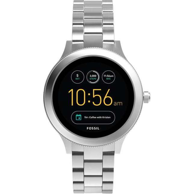 FOSSIL Q Venture Smartwatch (Silver Strap, Regular)