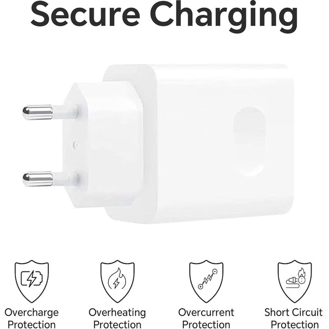Honor 100 W Quick Charge 5 A Wall Charger for Mobile with Detachable Cable (White) (BRAND NEW/SEALED)