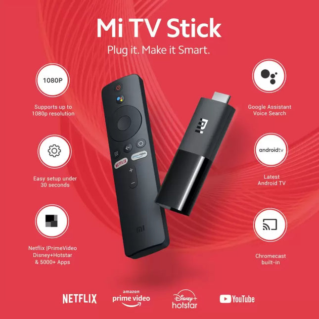 Mi TV Stick with Built in Chromecast  (Black)