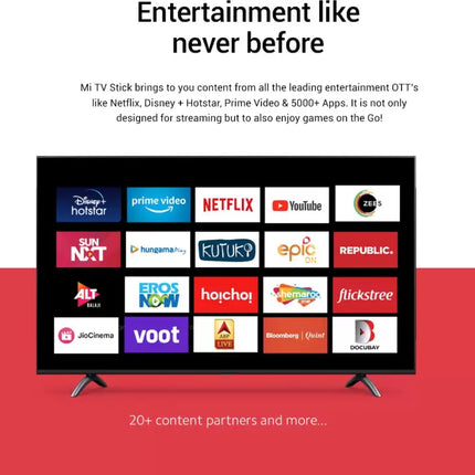 Mi TV Stick with Built in Chromecast  (Black)