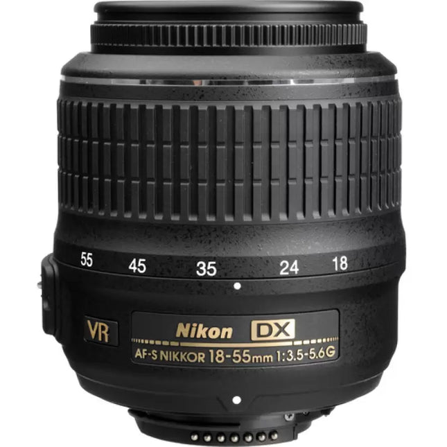 NIKON AF-P DX Nikkor 18 - 55 mm f/3.5-5.6G VR (3.0x) Standard Zoom Lens  (Black)
