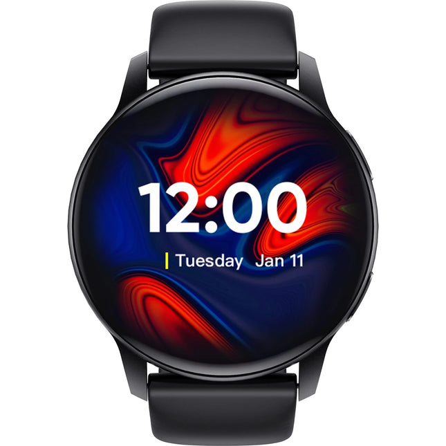 DIZO Watch R AMOLED with 45 mm Dial Size (Matte Black Strap, Free Size)