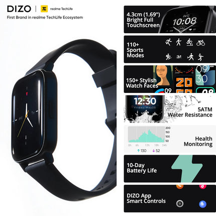 DIZO Watch 2 Sports (by realme TechLife)