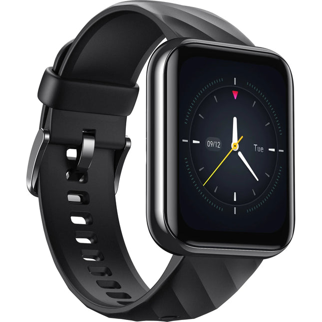DIZO Watch D 1.8 inch Dynamic display with 550nits brightness (by realme techLife) (Classic Black Strap, Free Size)