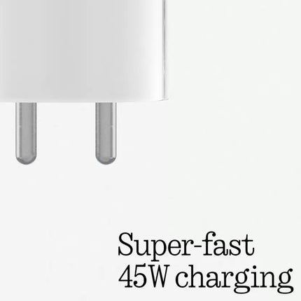 Nothing phone 45W, USB-C Compatible Power Charger (White)