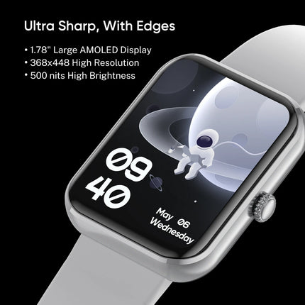 DIZO WATCH D ULTRA 1.78 AMOLED WITH CALLING (Grey Strap, Regular)