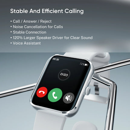 DIZO WATCH D ULTRA 1.78 AMOLED WITH CALLING (Grey Strap, Regular)