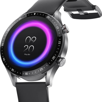 DIZO Watch R Talk, Amoled Display with Calling & 10 days battery (Black Strap, Free Size)